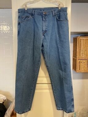 Rustler Classic Men's Blue Denim Jeans size 38x30 4:18 lot of 2